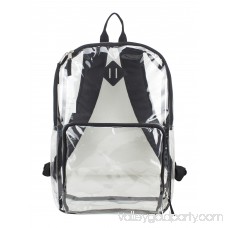 Eastsport Multi-Purpose Clear Backpack with Front Pocket, Adjustable Straps and Lash Tab 567669649